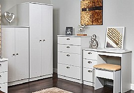 Victoria Bedroom Furniture - Choice of Colours with Oak Tops